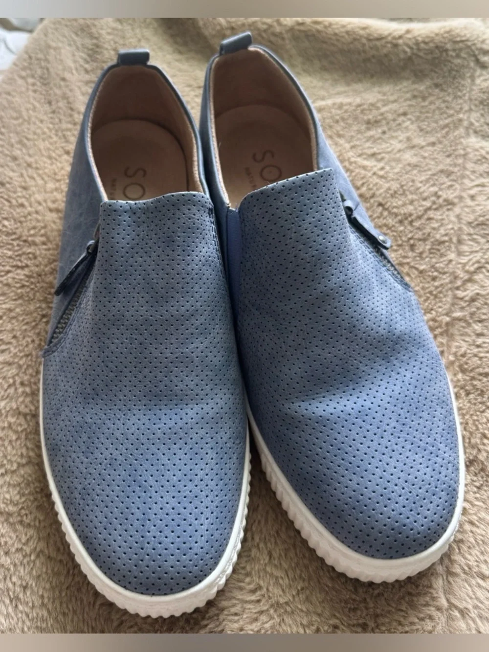 SOUL Naturalizer Turner Slip-On Blue Zip 8